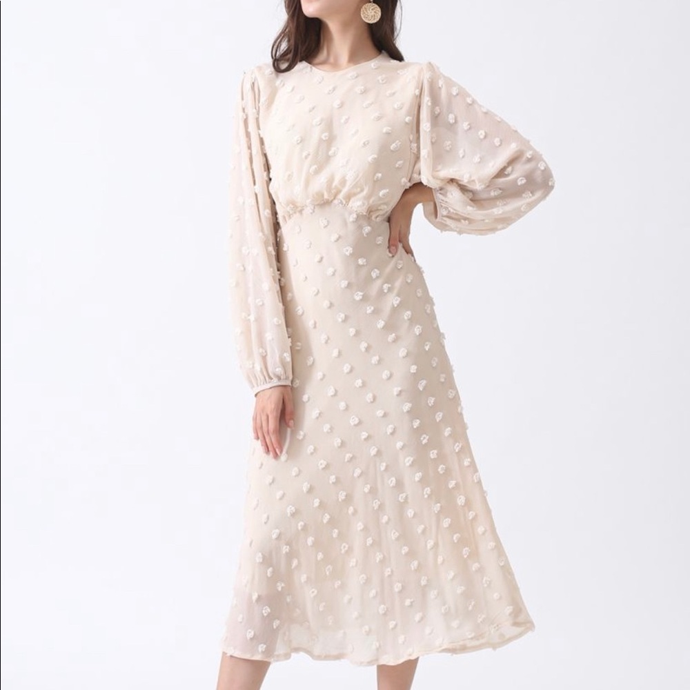Cotton candy cream dress